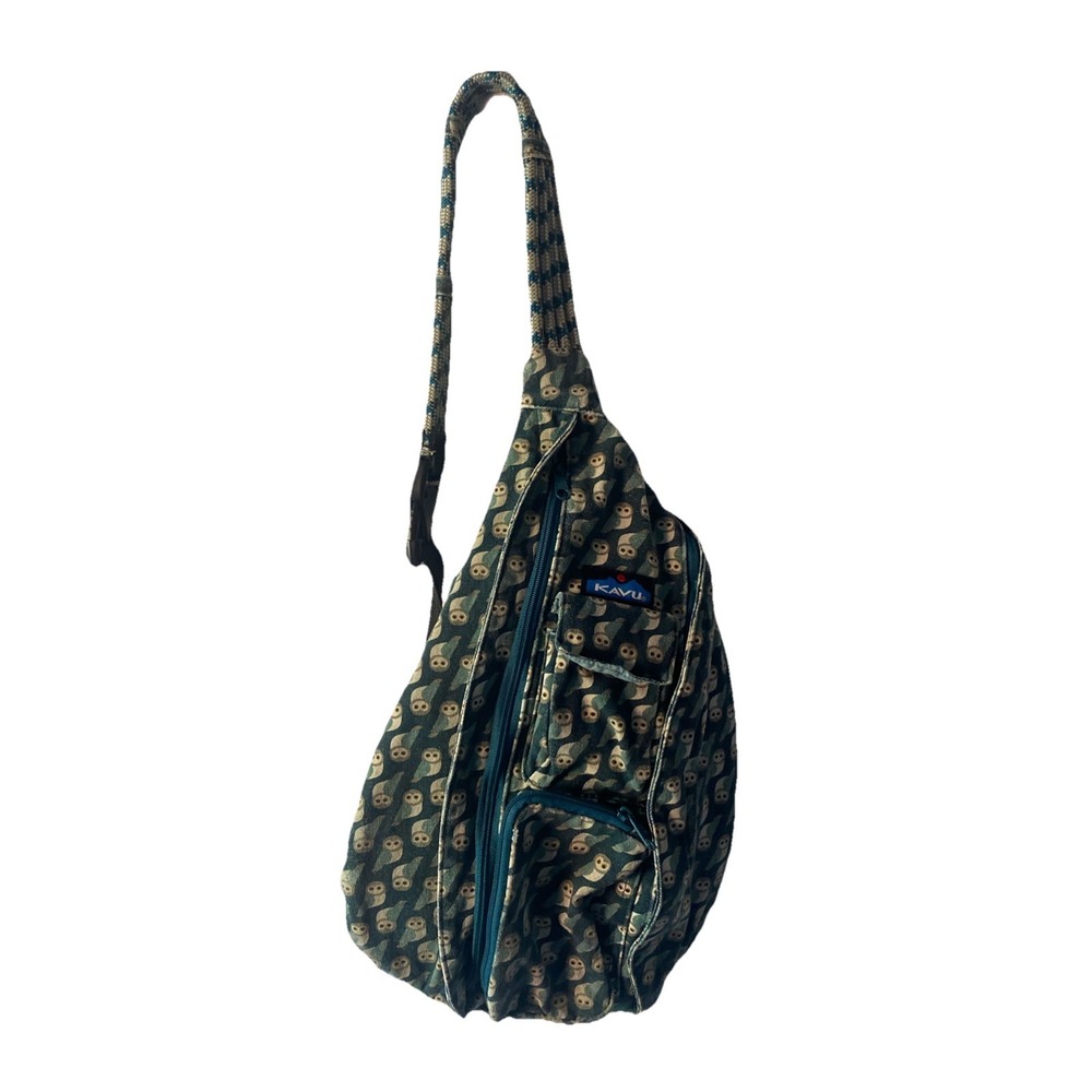 KAVU Mini Rope Bag ~ Owlyoop Owls Whimsical
